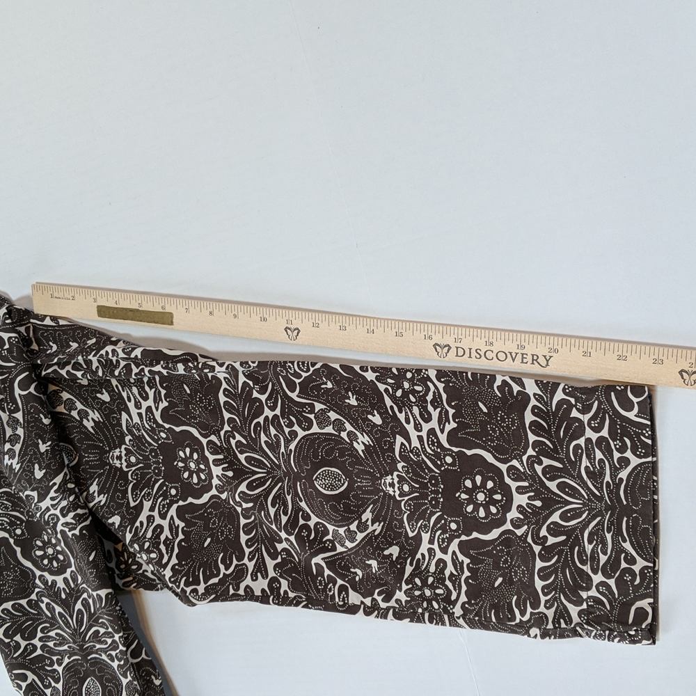 Lands' End patterned ankle pants. Size 10 - Picture 7 of 7